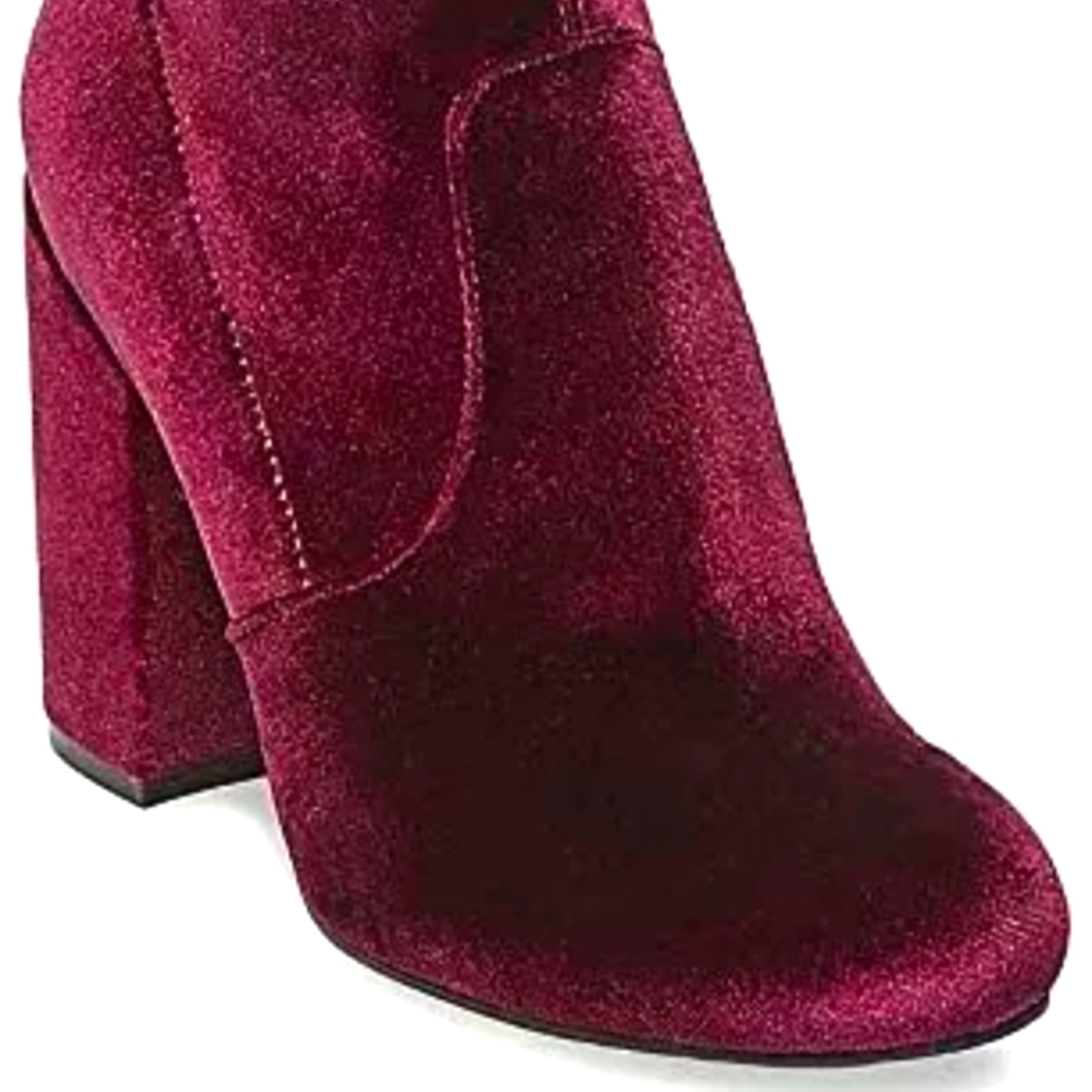 Steve Madden Velvet Sock Booties